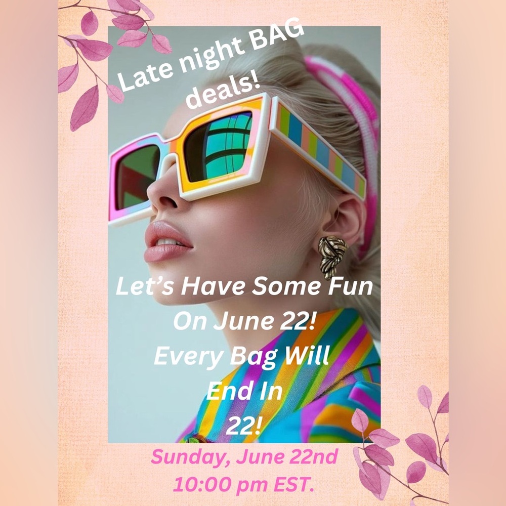 Join me Sunday for some late night bag FUN!!